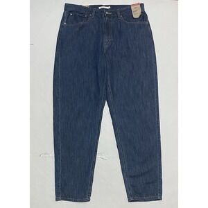 Levis 80's Mom Jeans Womens 33 X 30 Blue‎ Premium High Rise Tapered Leg Denim